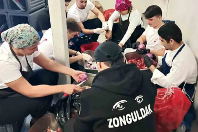 BEUN’lu aşçılık öğrencilerinden Hatay’da gönül desteği!