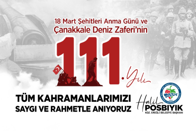 Başkan Posbıyık'tan 18 Mart Çanakkale Zaferi Mesajı