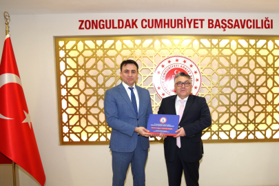 Zonguldak Cumhuriyet Başsavcısı Kapağan, Rektör Özölçer’i Kabul Etti