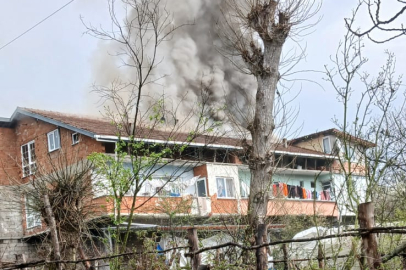 Alevler çatıyı küle çevirdi!