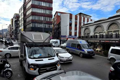 Zonguldak’ta trafik yoğunluğu!