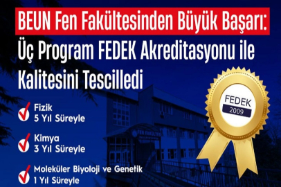 BEUN Fen Fakültesi akredite oldu!