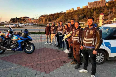 Motosiklet Sürücüleri  Polis Haftası’na anlamlı jest!