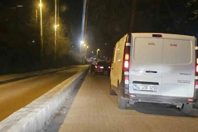 Çaydamar yolunda araç arızası trafiği kilitledi!