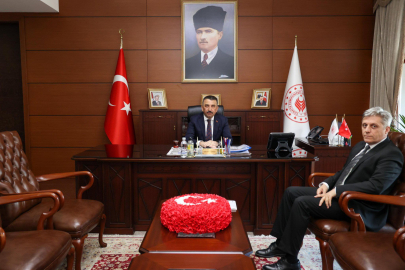 Vali Hacıbektaşoğlu İl Sağlık Müdürü Gün’ü kabul etti!