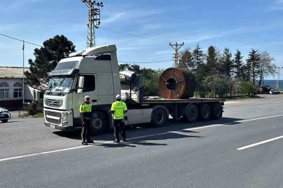 Zonguldak’ta tonajlı araçlara sıkı denetim!
