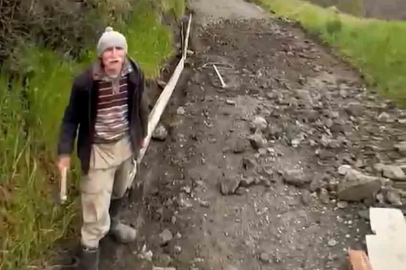 Vatandaştan yol tepkisi: “1 yıldır yapılmadı”