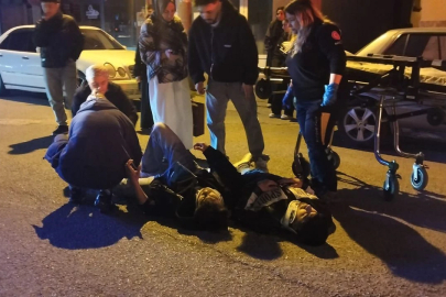 Korkutan motosiklet kazasında 2 kişi yaralandı