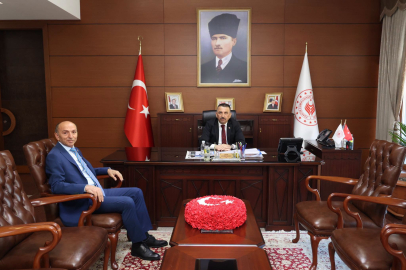 Hasan Keskin'den valiye veda ziyareti