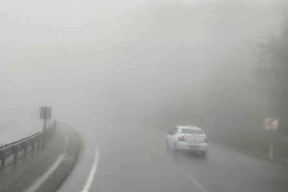 Ereğli yolunda sis etkili oldu: Sürücüler zor anlar yaşadı