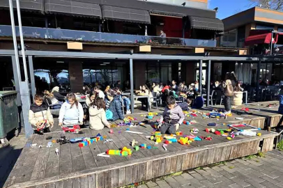 Sahilde çocuklara özel oyun alanı kuruldu!