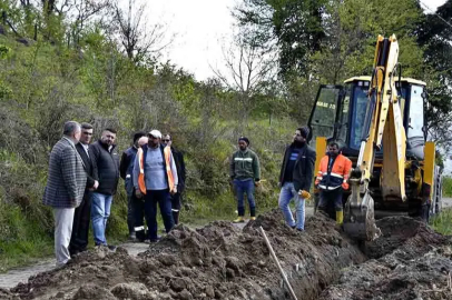 Doğalgaz çalışmaları yerinde incelendi!