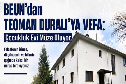 Çocukluk Evi Müze Oluyor!