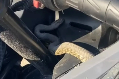 Kozlu Sahili'nde Motosiklete Girdi!