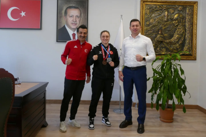 Kamil Altun, şampiyonu ağırladı!