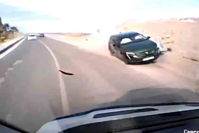 Kilimli sahil yolunda kaza!