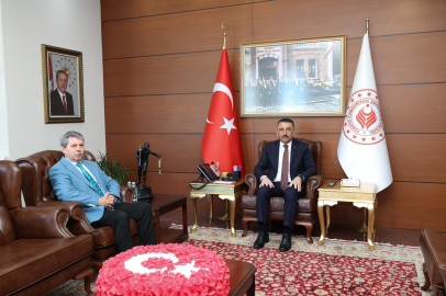 Kozlu Kaymakamı Hüseyin Ece’den veda ziyareti