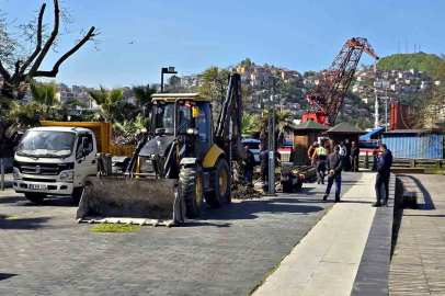 Zonguldak sahilinde yaz öncesi bakım çalışması başladı