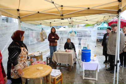 Başkan Özlü üretim şenliğini ziyaret etti!