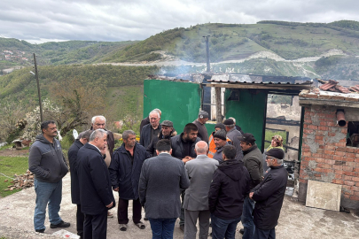 Yangın Mağduru Aileye ziyaret: Bozkurt’tan destek mesajı