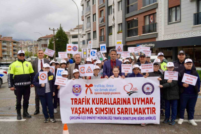 Öğrencilere trafik bilinci aşılandı!