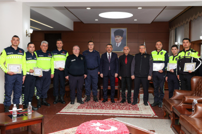 Zonguldak’ta Trafik Personeline Başarı Ödülü!