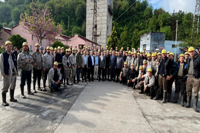 GMİS YÖNETİMİ MADENCİYLE BAYRAMLAŞTI