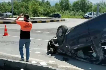 Akıllı kavşakta kafa kafaya çarpıştılar!