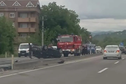 Zonguldak-Devrek Yolunda Korkutan Kaza!
