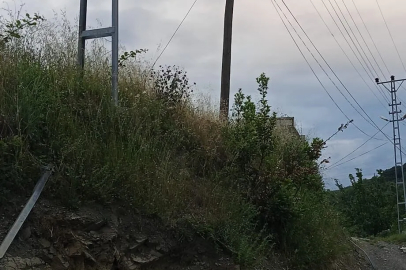 Direkler ortada kaldı Yol çalışması tamamlanamadı!