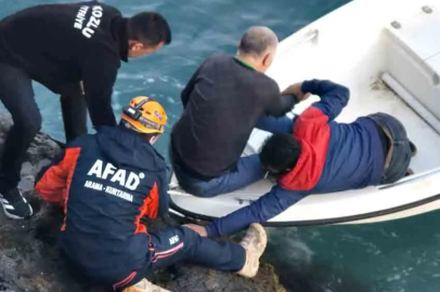 Amatör balıkçı kayalıklardan düştü!