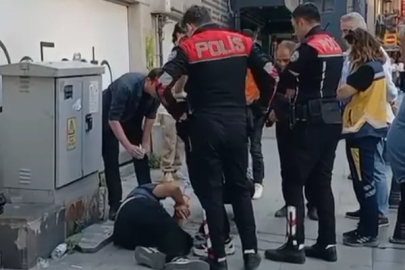 Alkollü vatandaş yere yığıldı!