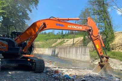 Futbol sahası ve mesire alanı için köprü çalışmaları başladı