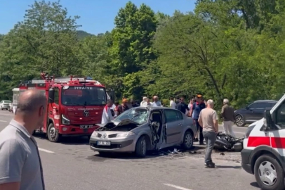 Feci kaza: Motosiklet sürücüsü ağır yaralandı!