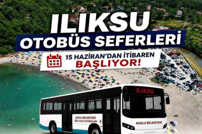 Ilıksu Plajı'na otobüs seferleri başlıyor! Tarih belli oldu