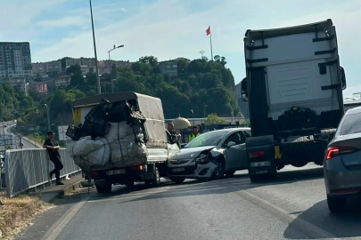 Kozlu ışıklarda kaza! 3 araç birbirine girdi