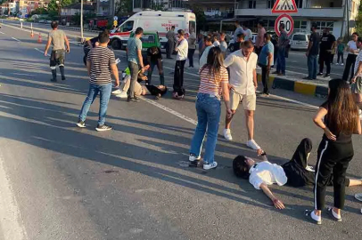 Otomobil ile Motosiklet Çarpıştı, 2 Yaralı!