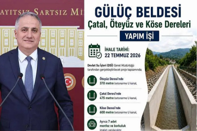Gülüç Beldesine dev hizmet.. Milletvekili Bozkurt açıkladı!