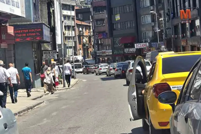 Soğuksu pazarında trafik yoğunluğu!
