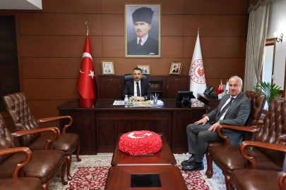 Necdet Karaveli’den Vali Osman Hacıbektaşoğlu’na ziyaret