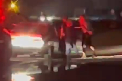 Dur ihtarına uymadı! Jandarma dayağı kamerada