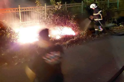 Kozlu'da anız yangını korkuttu!