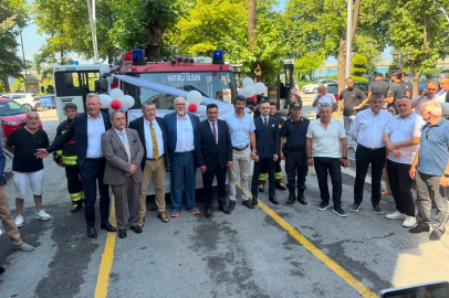 Gurbetçi İş insanından Alaplı Belediyesi'ne itfaiye desteği