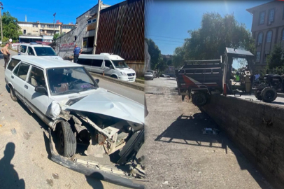 Freni Boşalan Otomobil, Park Halindeki Pat Pat'a Çarptı