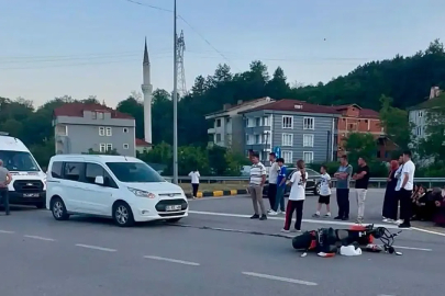 Kavşakta feci kaza: Motosiklet sürücüsü yaralandı!