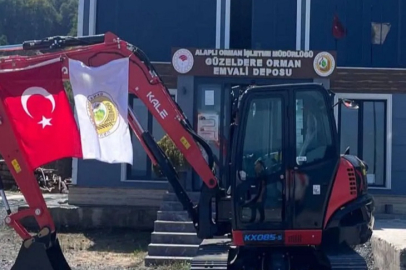 Alaplı Orman İşletme Müdürlüğü'ne yeni ekskavatör tahsis edildi!