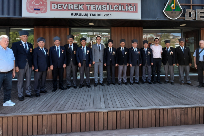 Türkiye Muharip Gaziler Derneği Heyeti Devrek'te