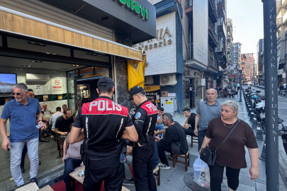 Asayişten çay ocaklarında GBT denetimi