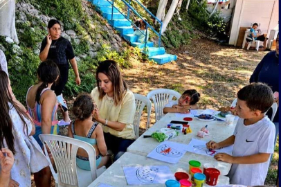 Kapuz Plajı’nda çocuklara özel etkinlik: Minikler doyasıya eğlendi