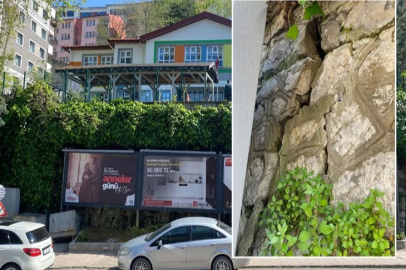 Merkez Anaokulunun istinat duvarı yarıldı: Mahalle sakini endişeli